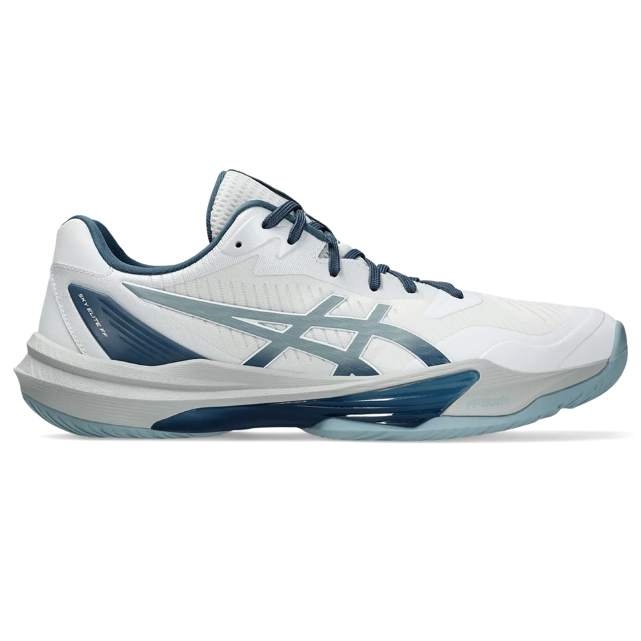 Asics Men's Sky Elite FF 3 Indoor Court Shoes White Dolphin Grey