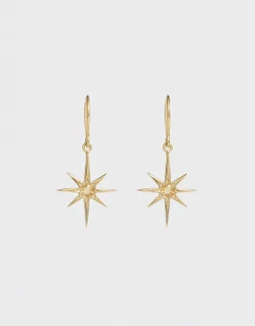 Asteria Earrings - Citrine & Gold