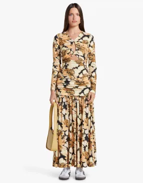 Avah Maxi Dress - Dark Painterly