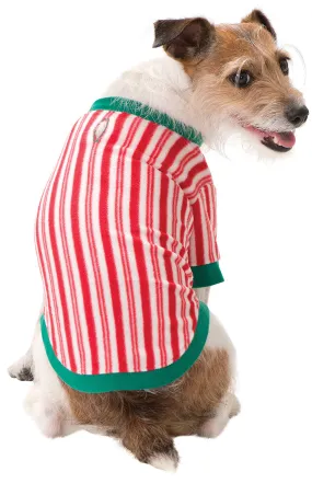 Candy Cane Fleece Pet Pajamas