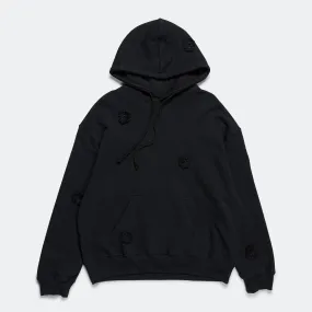 Daisie Gym Hoodie - Black Terry