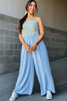 Daisy Jumpsuit - Sky Blue