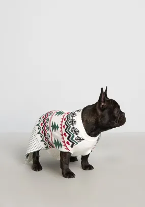 Evergreens and Snowbanks Fair Isle Pet Sweater