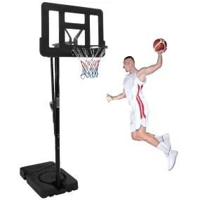 GARVEE Portable Basketball Hoop Outdoor, 4.9-10FT Height Adjustable Basketball Hoop Goal System with 44 Inch Shatterproof Backboard, Sturdy Base,Ideal for Youth/Teens/Adults Indoor Outdoor 3 