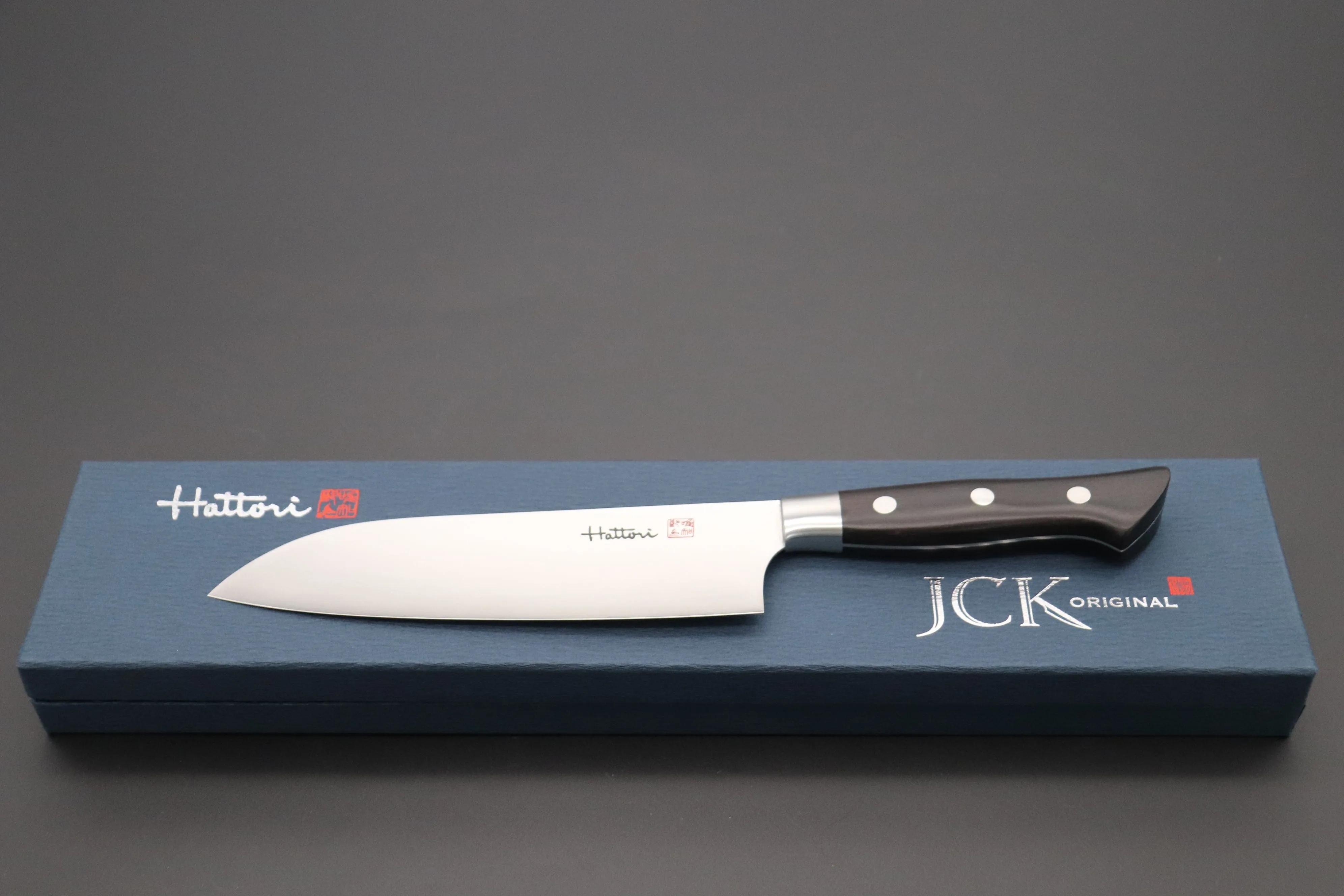 Hattori Forums FH Series FH-4A Santoku 170mm (6.6inch, African Blackwood Handle)