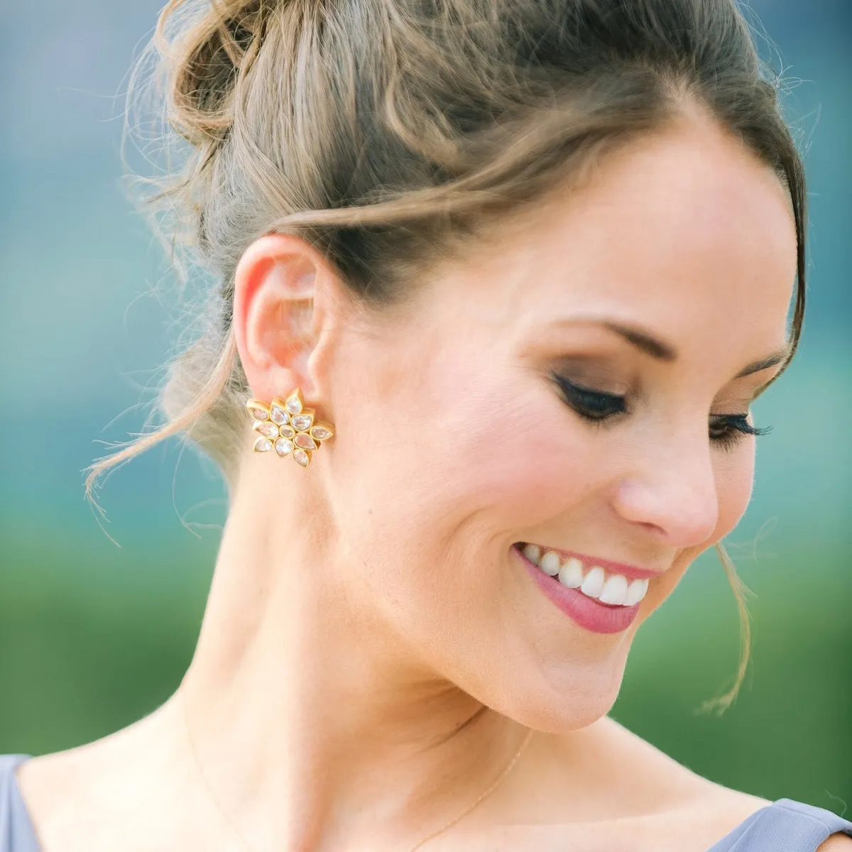 Heather Crystal Earrings