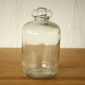 Large Vintage Glass Bottle Vase