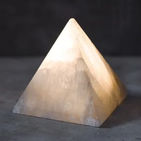 Natural Stone Pyramid Lamp