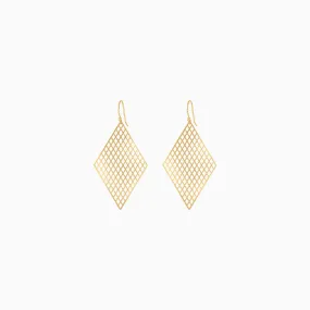 Rhombus Honeycomb Earrings