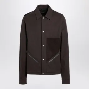 SHIRT JACKET TOUR SNAP FRONT BROWN