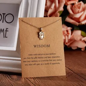 Wisdom Pendant - Gold